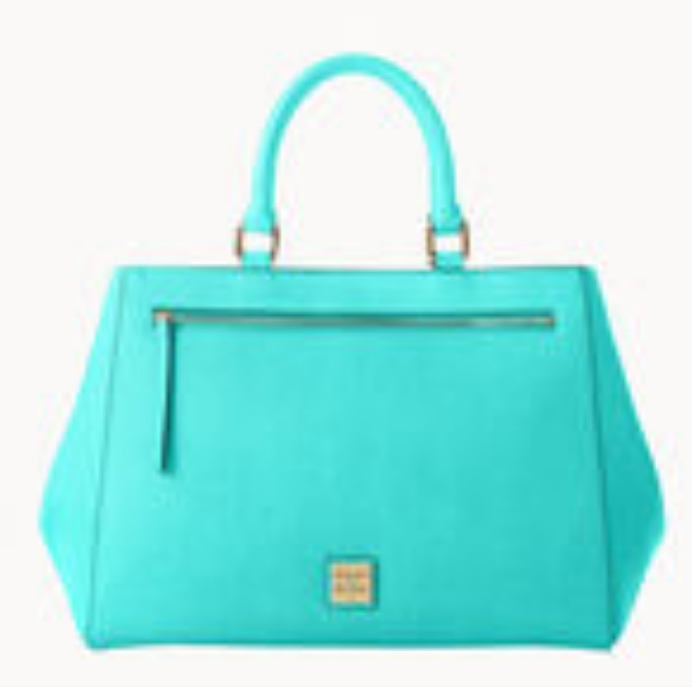 Dooney & Bourke Saffiano Zip Satchel Mint